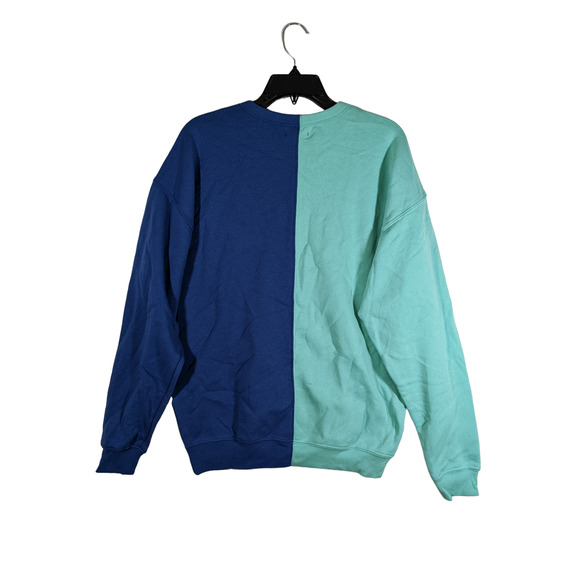 Wild Fable Niagara Falls Sweatshirt S Blue Green Colorblock NY Graphic Oversized - Picture 10 of 10